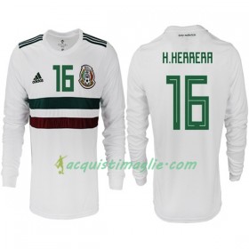 Divisa di Calcio Messico H.HERRERA 16 Trasferta Mondiali 2018 Manica Lunga